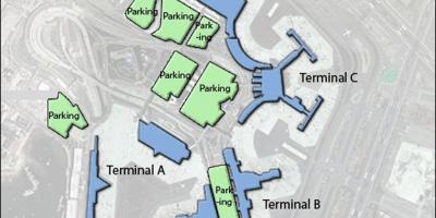 Karta över Boston Logan airport