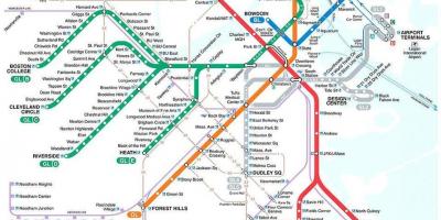 Karta över MBTA