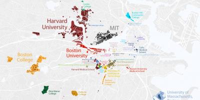Karta över Boston university