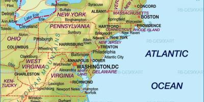 Boston usa karta - Boston på oss karta (Usa)