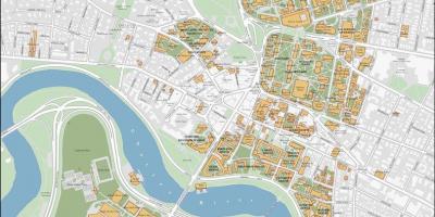 Harvard-universitetet campus-karta