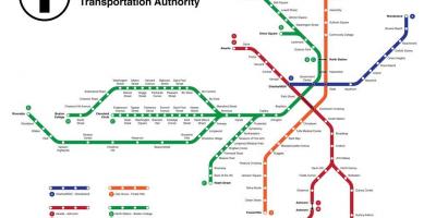 Tunnelbana Boston karta