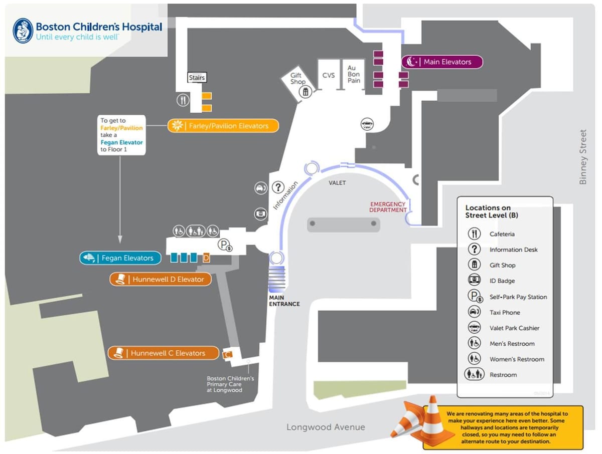 Children ' s Hospital Boston karta