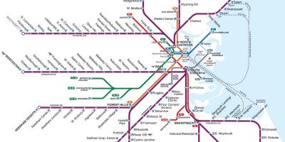 Boston tågstationen karta
