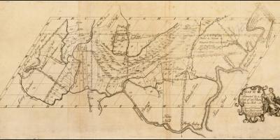 Karta över koloniala Boston